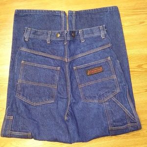 USA Works Five Brother Bootcut Blue Jeans 33 x 30
